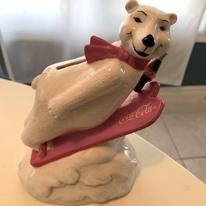 Authentic Coca-Cola Bear CoinBank